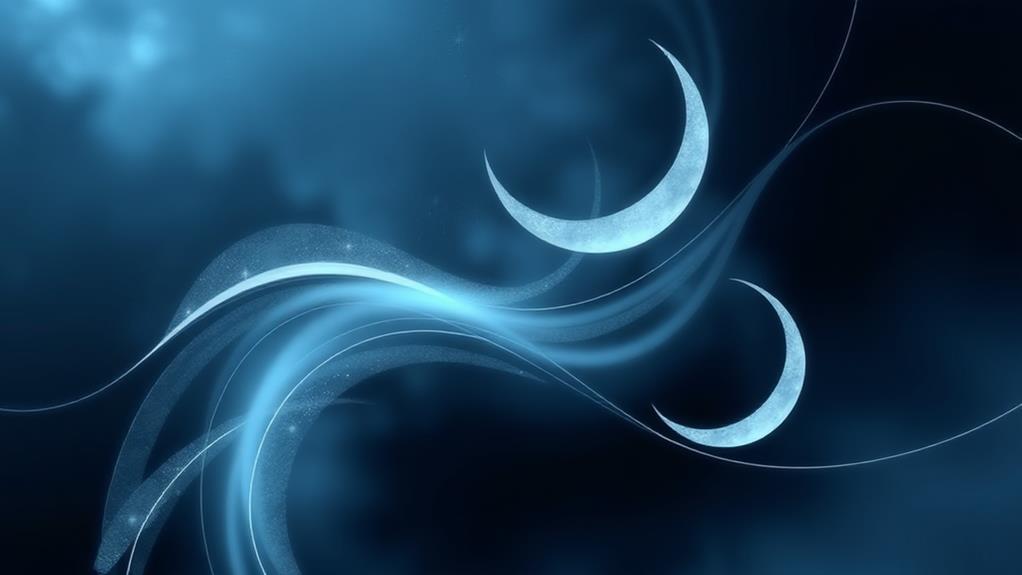 abstract crescent artistry