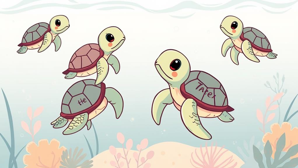 adorable turtle cartoon concepts