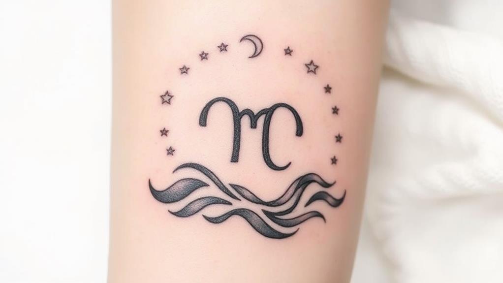 aquarius moon sign tattoos