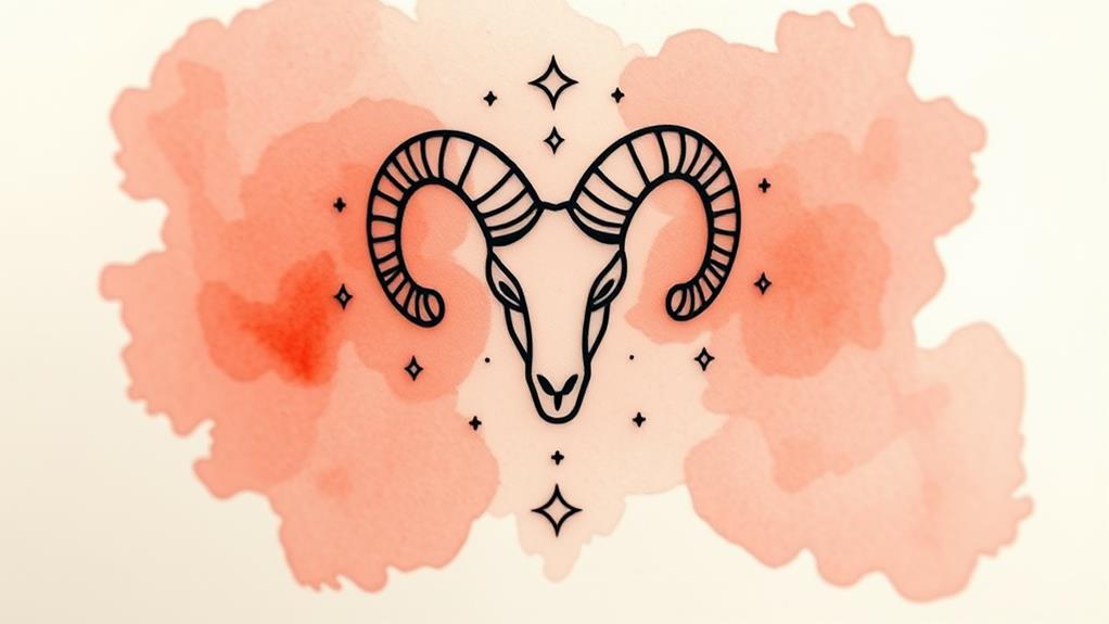 aries zodiac sign ink