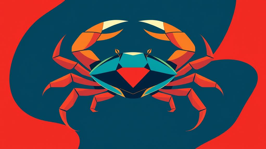 artistic crab illustrations created