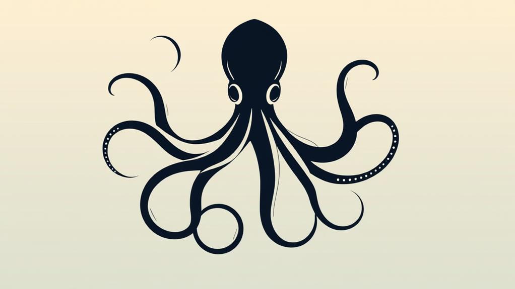 artistic octopus design concept