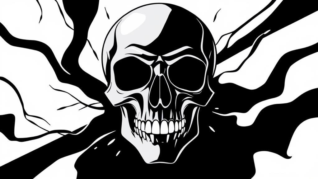 artistic skull graphics collection