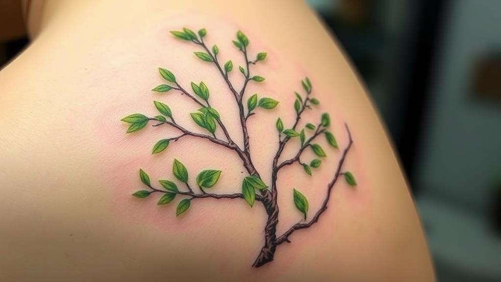 aspen tree tattoo design