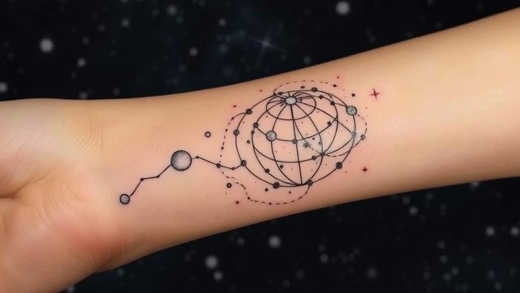 astronomical body ink designs