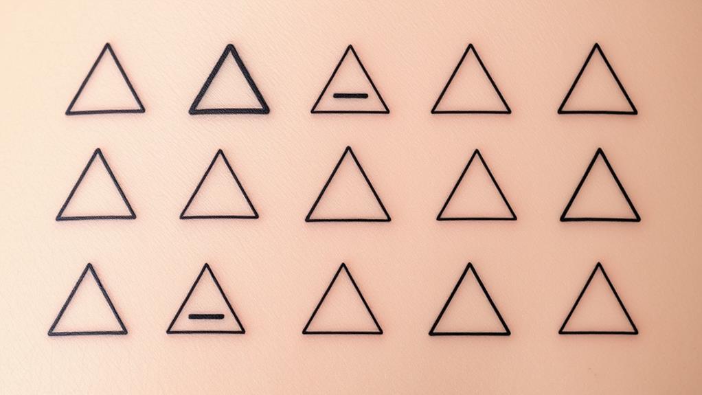 basic geometric triangle patterns