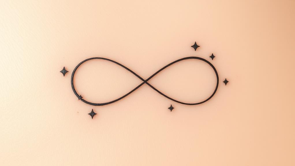 celestial infinity symbol design