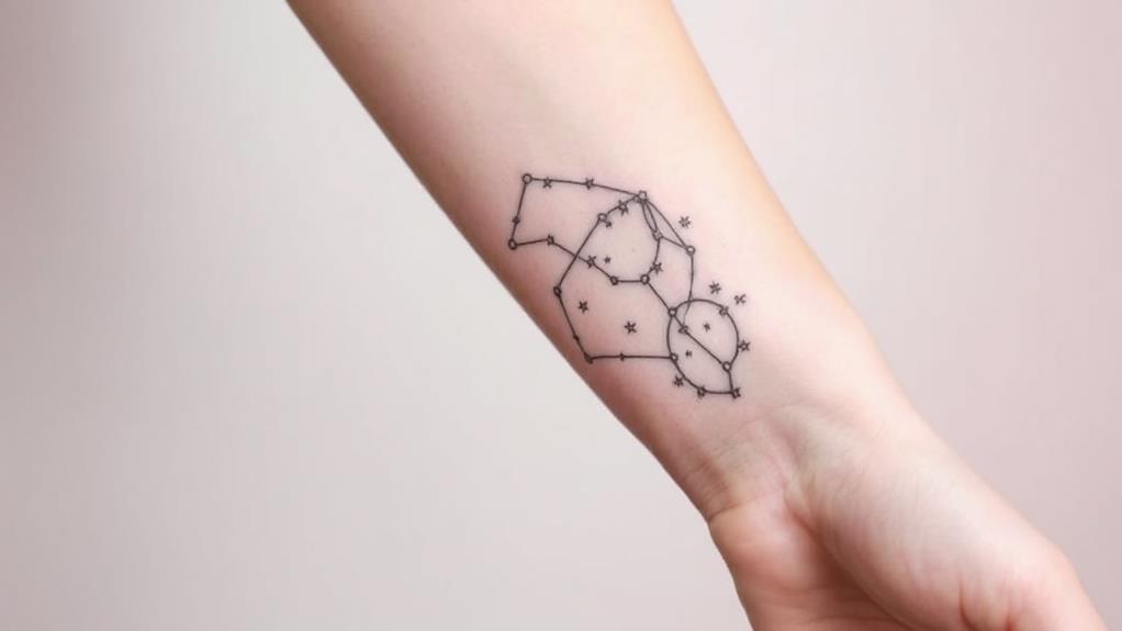 celestial inked constellation designs