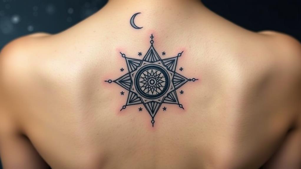 celestial inspired tattoo design