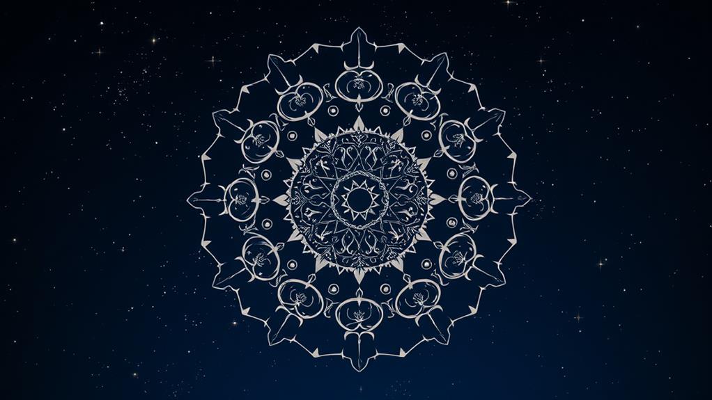 celestial patterned artwork creation