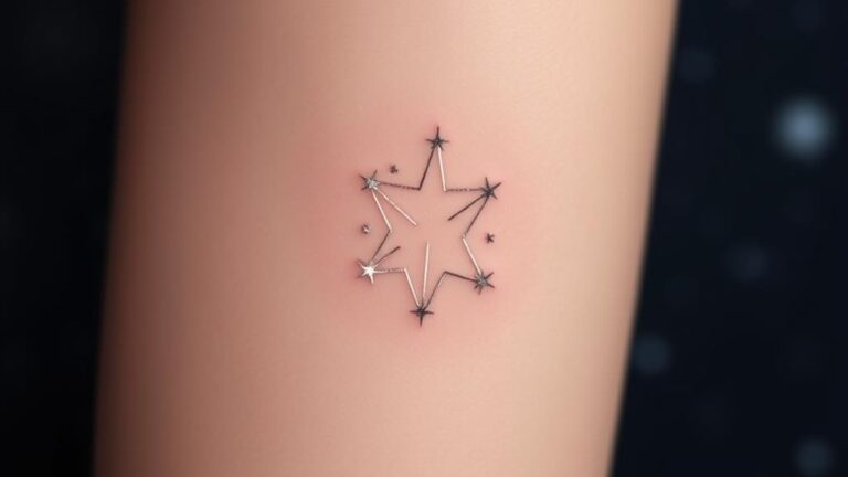 celestial star cluster tattoos