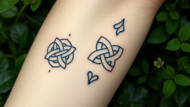 celtic knot minimal tattoos