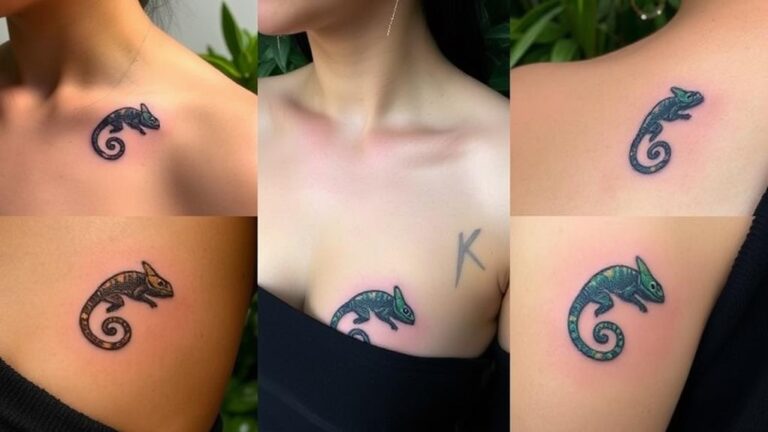 chameleons dynamic minimal tattoos