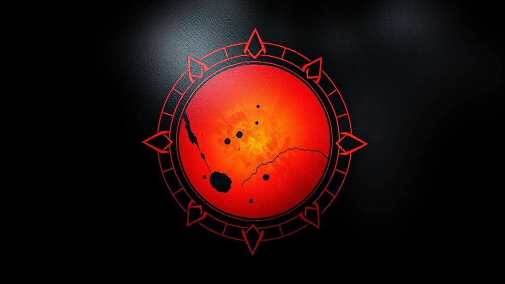 circular mars symbol design