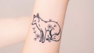 clever chic fox tattoos