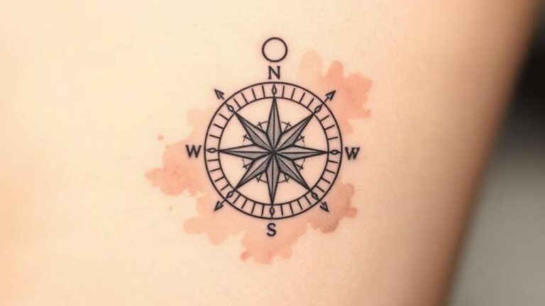 compass minimal tattoos guide