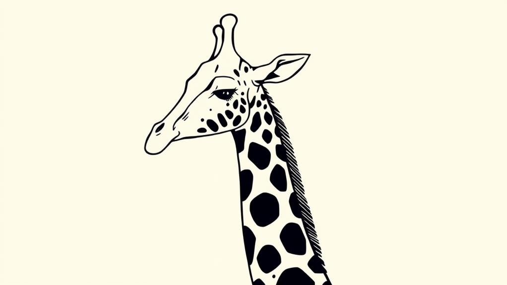 contemporary giraffe artwork designs