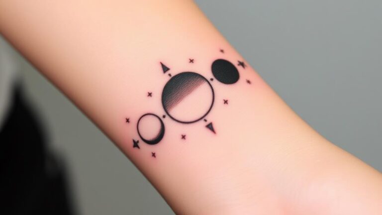 cosmic beauty eclipse tattoos