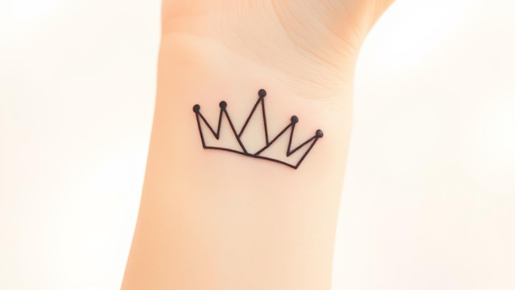 crown outline design template