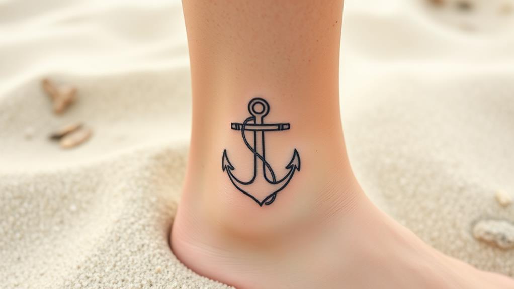 custom anchor tattoo designs