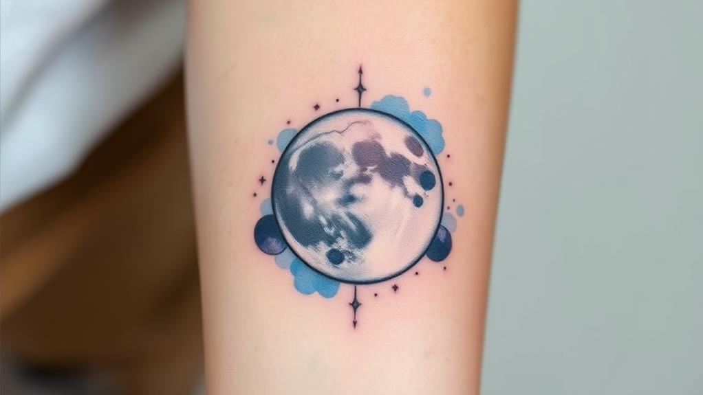 custom celestial body ink