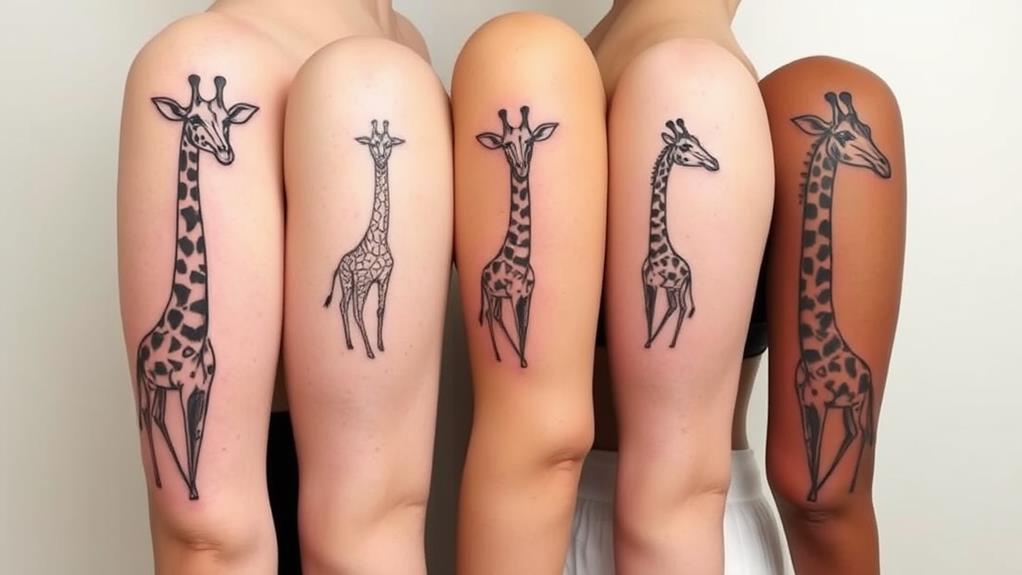 custom giraffe ink concepts