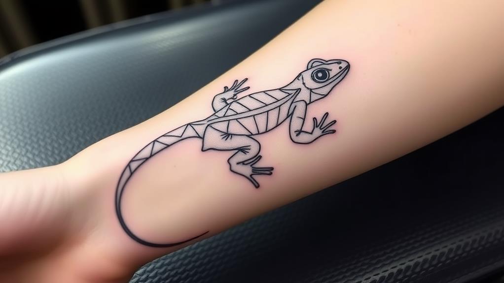 custom lizard ink designs