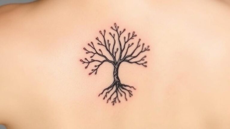 deeply rooted tree tattoos