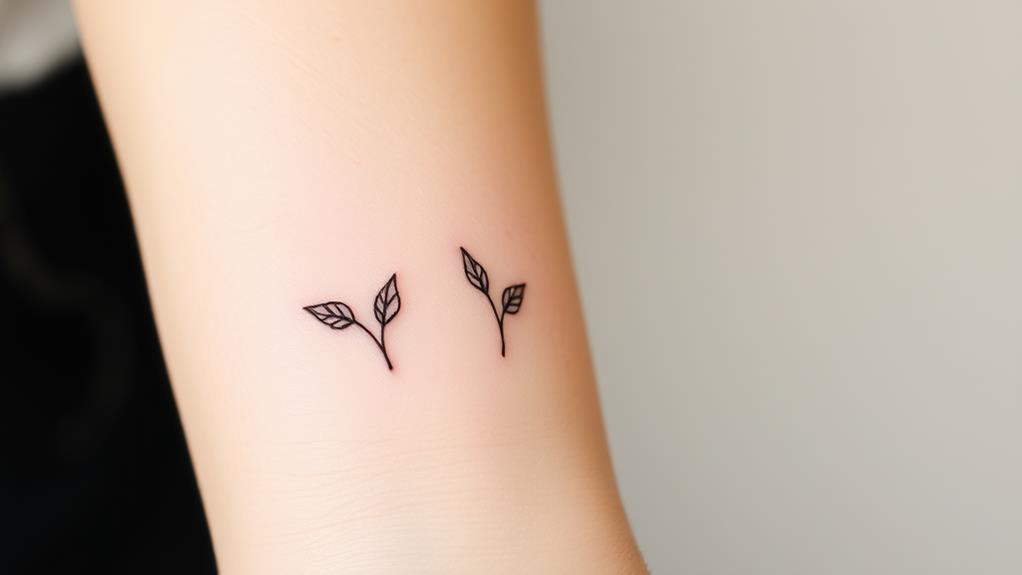 delicate botanical ink designs