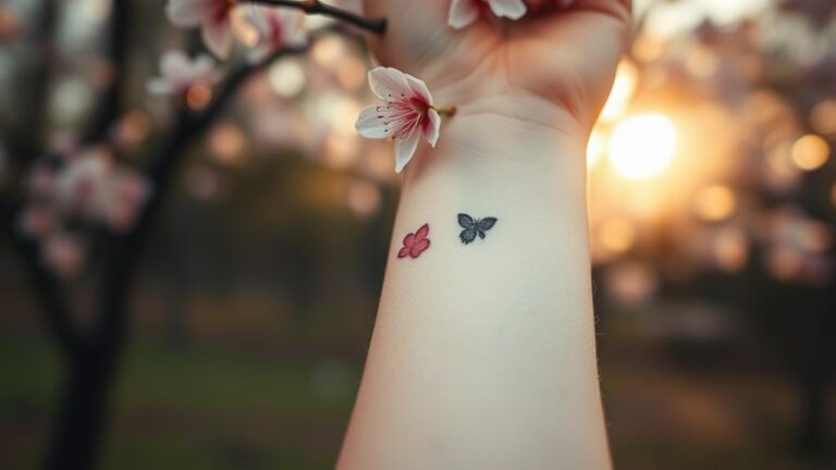 delicate cherry blossom tattoos