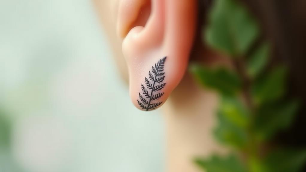 delicate fern ear accessory