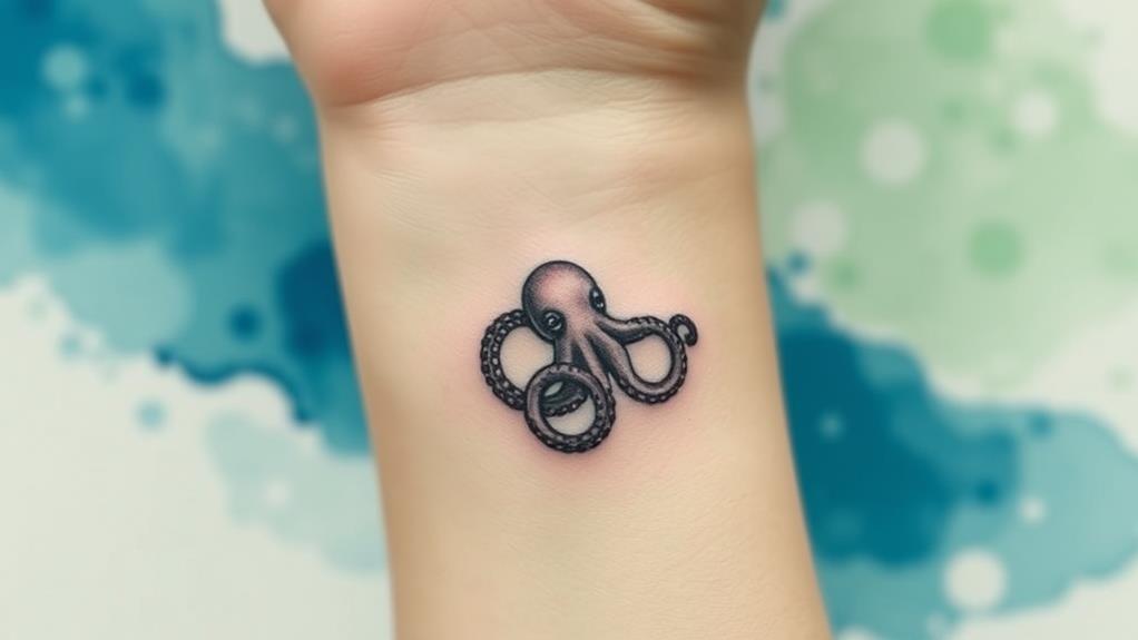 delicate inked sea creature