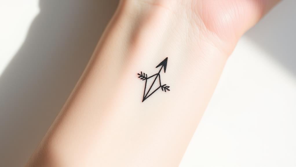 discreet small arrowhead tattoos