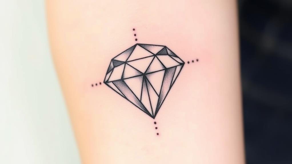 dot work diamond design