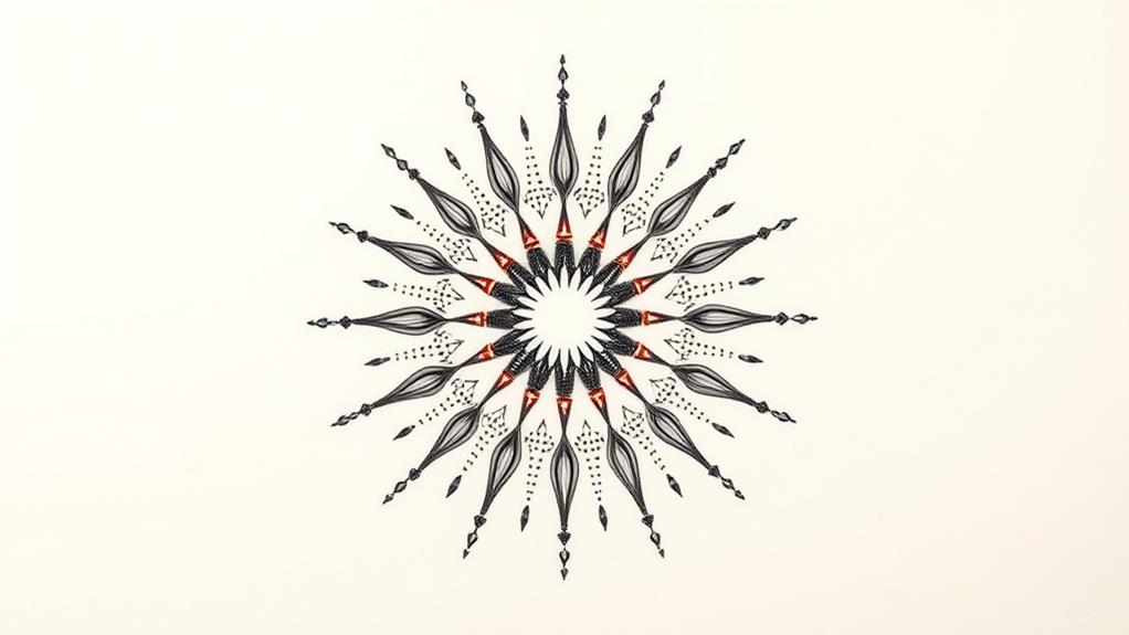 dot work starburst design