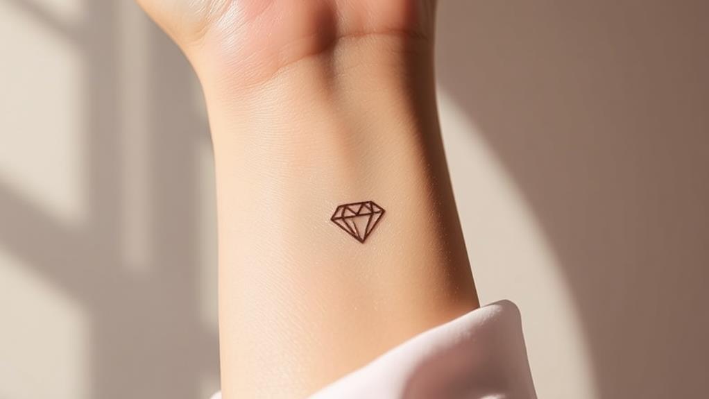 double line diamond design