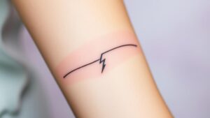 electrifying minimal lightning tattoos