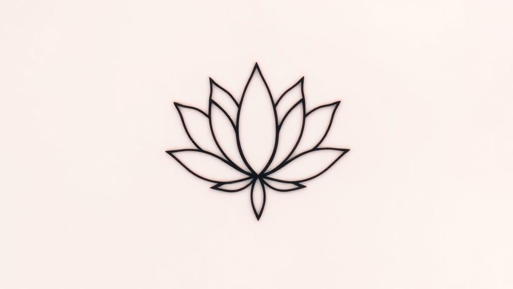 elegant blooming lotus blossom