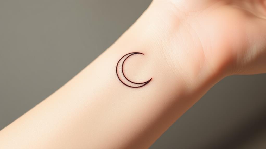 elegant crescent moon artwork