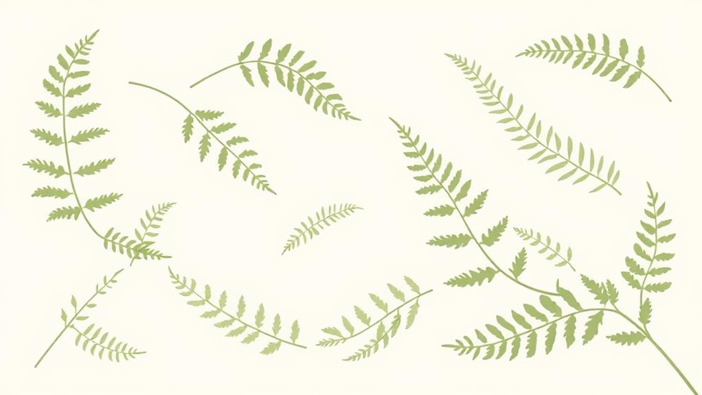 elegant fern shadow designs