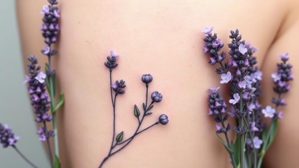 elegant lavender ink designs