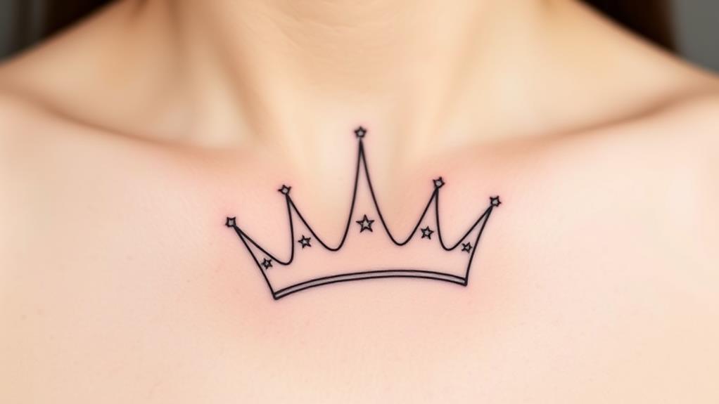 elegant leo crown design