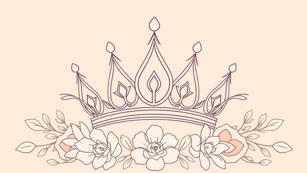 elegant minimalist crown design