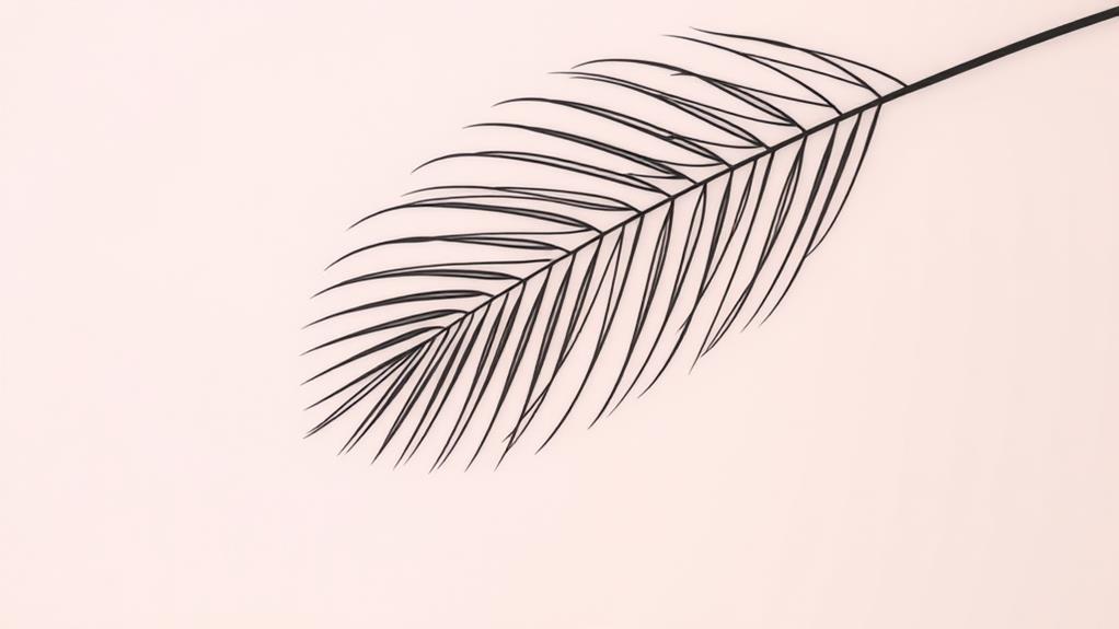 elegant tropical leaf design