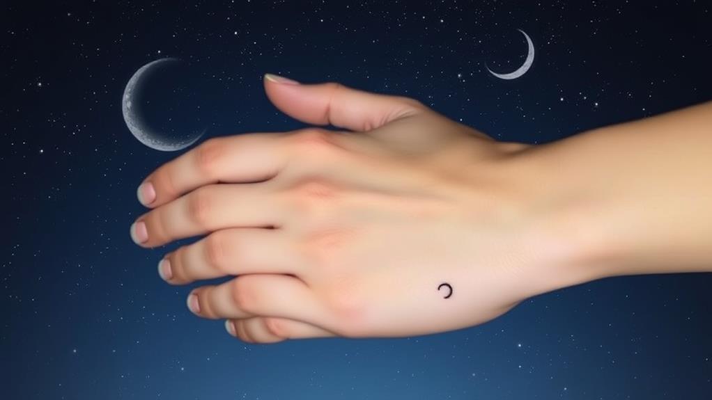 embrace mystery with moon tattoos