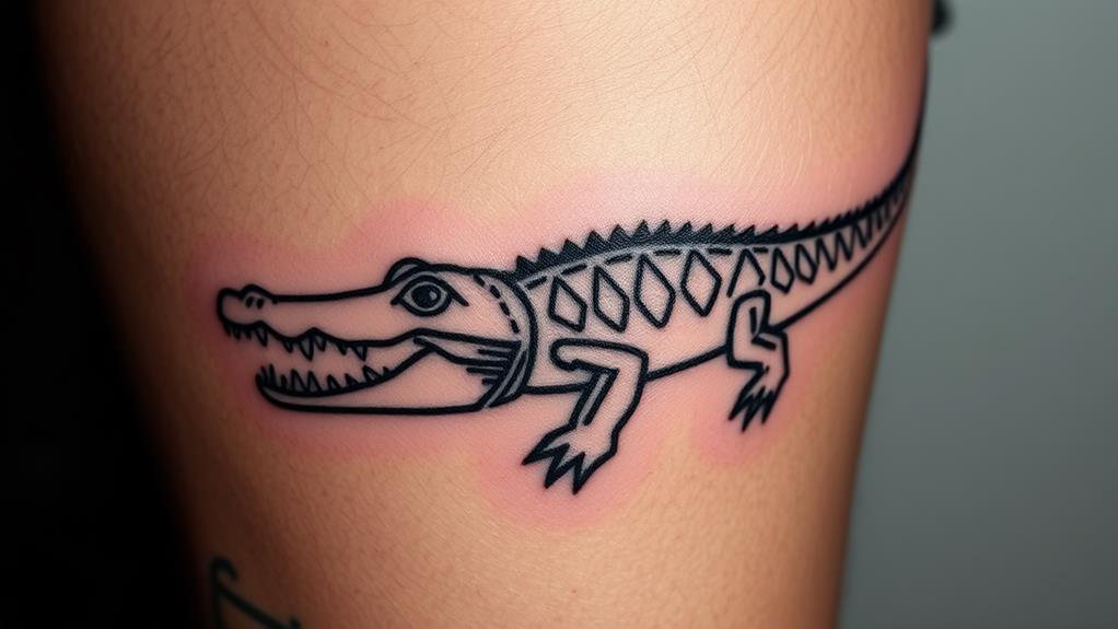 fiercely cool crocodile tattoos