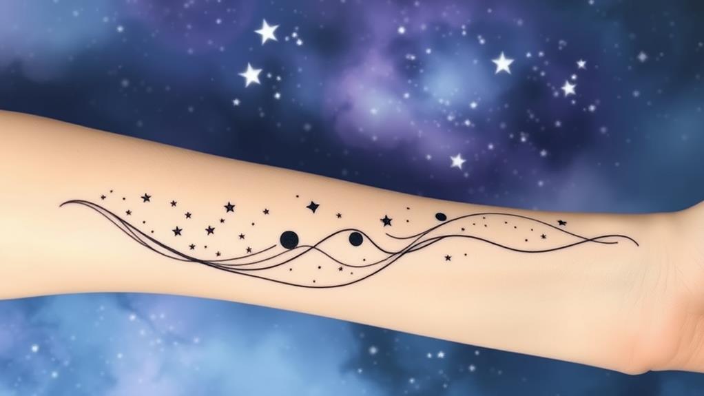 galactic inspired body art