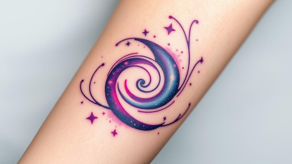 galactic spiral artistic pattern