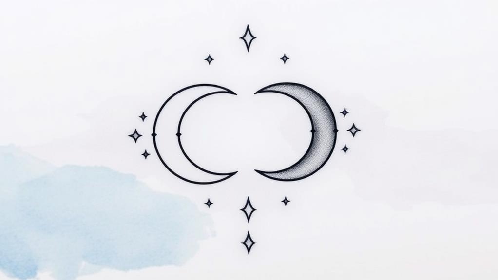 gemini moon sign tattoos