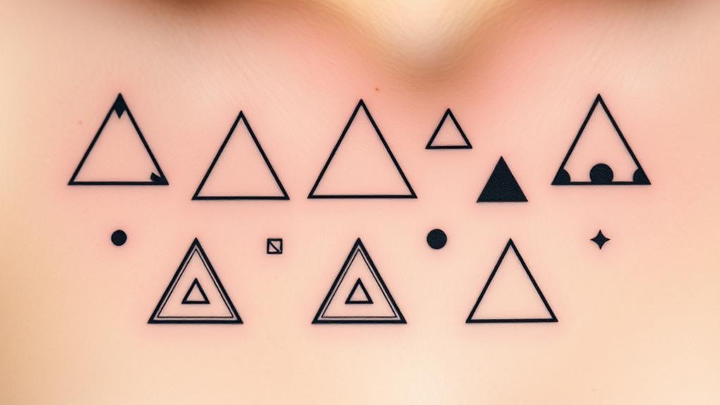 geometric minimalist triangle design